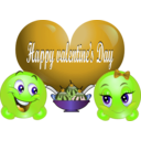 download Happy Valentine Smiley Emoticon clipart image with 45 hue color