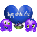 download Happy Valentine Smiley Emoticon clipart image with 225 hue color
