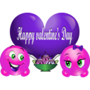 download Happy Valentine Smiley Emoticon clipart image with 270 hue color