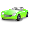 download Yellow Convertible Sports Car clipart image with 45 hue color