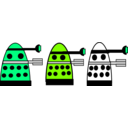 download Dalek clipart image with 90 hue color