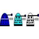 download Dalek clipart image with 180 hue color