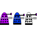 download Dalek clipart image with 225 hue color