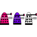 download Dalek clipart image with 270 hue color