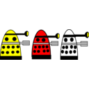 download Dalek clipart image with 0 hue color