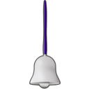 download Bell Silver clipart image with 225 hue color