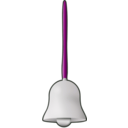 download Bell Silver clipart image with 270 hue color