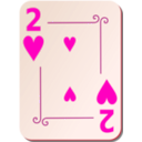 download Ornamental Deck 2 Of Hearts clipart image with 315 hue color