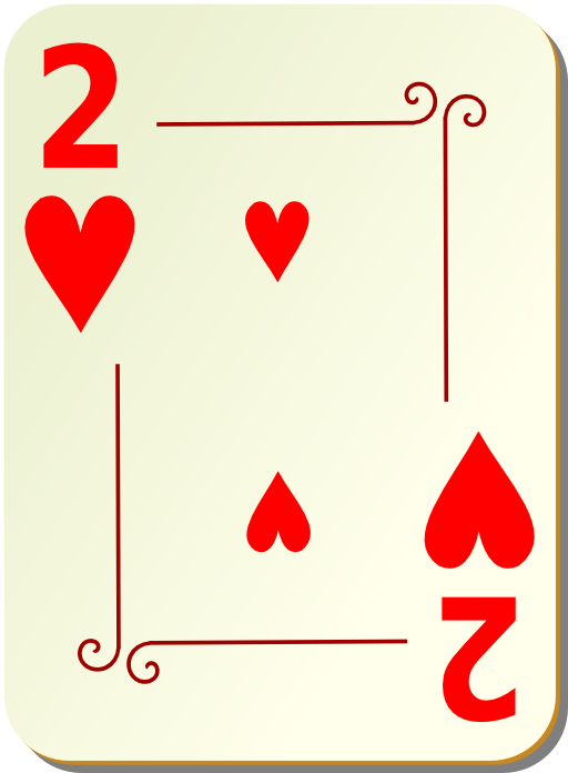 Ornamental Deck 2 Of Hearts