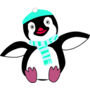 download Pinguin Im Winter clipart image with 315 hue color