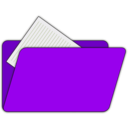 download Folder clipart image with 225 hue color
