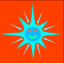 download Happy Sun clipart image with 135 hue color