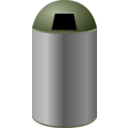 download Trash Can clipart image with 225 hue color