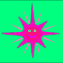 download Happy Sun clipart image with 270 hue color