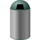 download Trash Can clipart image with 315 hue color