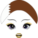 download Pretty Qatari Girl Smiley Emoticon clipart image with 45 hue color