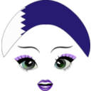 download Pretty Qatari Girl Smiley Emoticon clipart image with 270 hue color