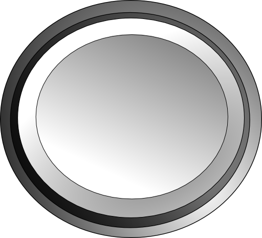 White Circle Button