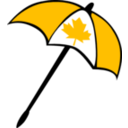 download Umbrella Canada clipart image with 45 hue color