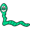 download Worm clipart image with 135 hue color