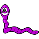 download Worm clipart image with 270 hue color