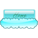download Cloud Button 2 clipart image with 135 hue color