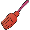 download Broom clipart image with 315 hue color