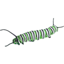 download Caterpillar D Plexippus Ii clipart image with 45 hue color