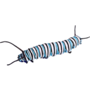 download Caterpillar D Plexippus Ii clipart image with 135 hue color