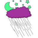 download Rainy Night clipart image with 90 hue color