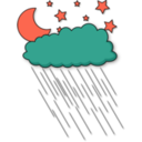 download Rainy Night clipart image with 315 hue color