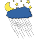 download Rainy Night clipart image with 0 hue color