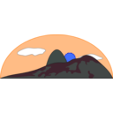 download Sugar Loaf clipart image with 180 hue color