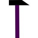 download Hammer clipart image with 270 hue color
