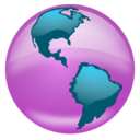 download Glossy Globe clipart image with 90 hue color