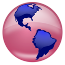 download Glossy Globe clipart image with 135 hue color