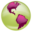 download Glossy Globe clipart image with 225 hue color
