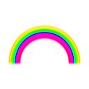 download Simple Rainbow With Blur clipart image with 45 hue color