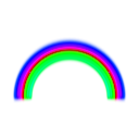 download Simple Rainbow With Blur clipart image with 225 hue color