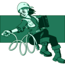 download Online clipart image with 135 hue color