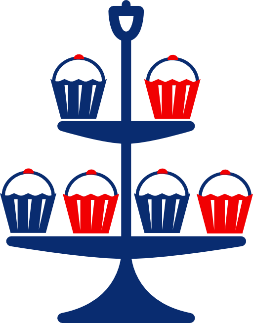 Jubilee Cake Stand Blue