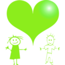 download Red Heart clipart image with 90 hue color