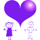 download Red Heart clipart image with 270 hue color