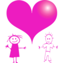 download Red Heart clipart image with 315 hue color