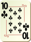 Ornamental Deck 10 Of Clubs