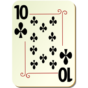 Ornamental Deck 10 Of Clubs