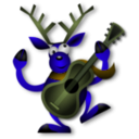 download Dancing Reindeer 1 clipart image with 45 hue color