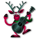 download Dancing Reindeer 1 clipart image with 135 hue color