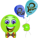 download Boy Balloons Smiley Emoticon clipart image with 45 hue color