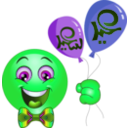 download Boy Balloons Smiley Emoticon clipart image with 90 hue color